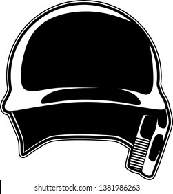 Baseball Players Batting Helmet Equipment For Uniform svg