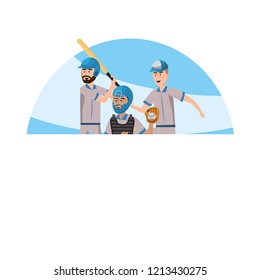 baseball players cartoon