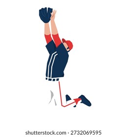 baseball players pose or movement when playing