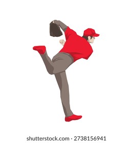 baseball players pose or movement when playing