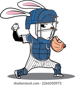 Baseball player's rabbit plays an active role