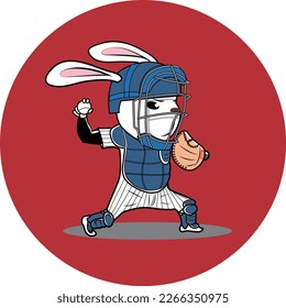 Baseball player's rabbit plays an active role