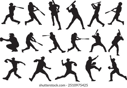 Baseball Players, Baseball Silhouette, Softball File	