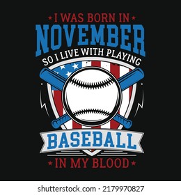 baseball playing graphic T-shirt design American game playing T-shirt design