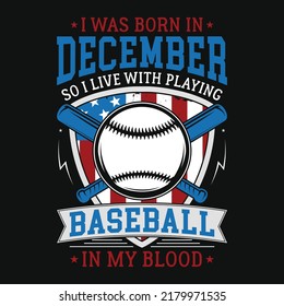 baseball playing graphic T-shirt design American game playing T-shirt design
