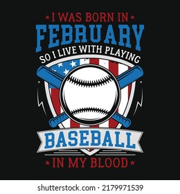 baseball playing graphic T-shirt design American game playing T-shirt design