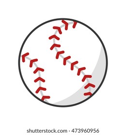 baseball baseball port fun game exercise and fitness activity vector illustration