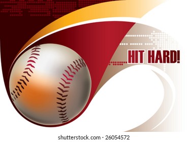 Baseball poster. Vector illustration.