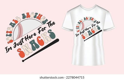 Baseball zitiert retro wavy Typografie Sublimation SVG auf weißem T-Shirt
