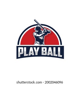 Baseball ready made logo vector illustration