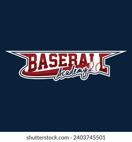 Baseball Red and Blue Classic Emblem Logotype Insignia