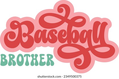 Baseball retro svg design and eps file