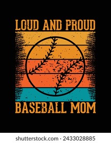 Baseball retro vintage design for baseball lovers