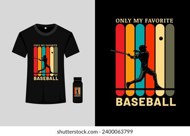 Baseball Retro Vintage T Shirt Design