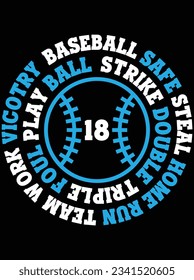 Baseball safe steal home run vector art design, eps file. design file for t-shirt. SVG, EPS cuttable design file