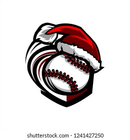 Baseball Santa Badge