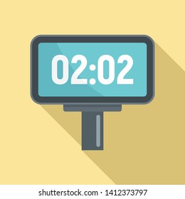 Baseball score board icon. Flat illustration of baseball score board vector icon for web design