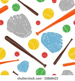 baseball seamless pattern