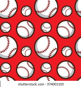 Baseball Seamless Pattern