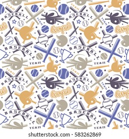 Baseball Seamless Pattern