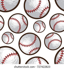 Baseball Seamless Pattern