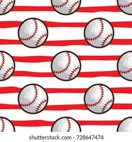 Baseball Seamless Pattern