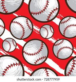 Baseball Seamless Pattern