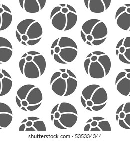 baseball seamless pattern for boy. Sports balls on background.