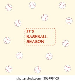 Baseball season vector design illustration.