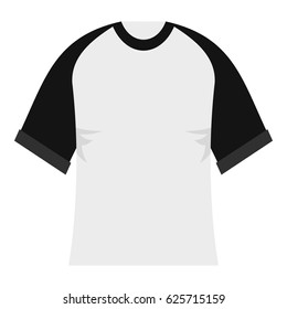 Baseball shirt icon flat isolated on white background vector illustration