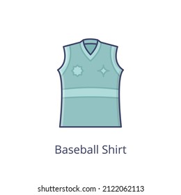 baseball shirt icon in vector. logotype