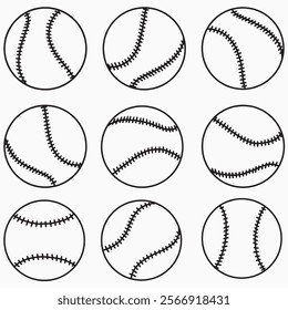 baseball silhouette black and white illustration