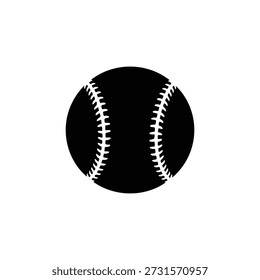 baseball silhouette vector illustration black