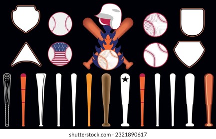 Baseball silhouette vector t shirt designs
