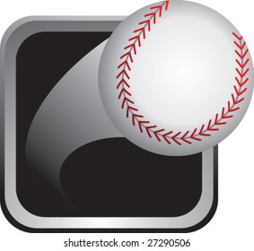 baseball in silver box