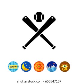 Baseball simple icon