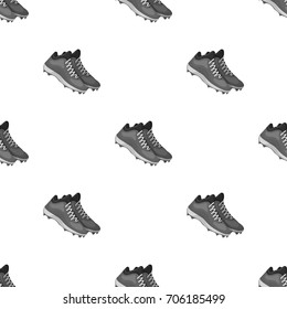 Baseball Sneakers. Baseball single icon in monochrome style vector symbol stock illustration web.