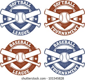 Baseball And Softball League And Tournament Graphics