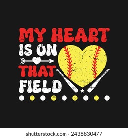 Baseball Softball Quotes T-Shirt design, Vector graphics, typographic posters, or banners	