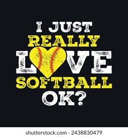 Baseball Softball Quotes T-Shirt design, Vector graphics, typographic posters, or banners	