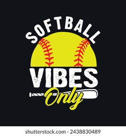 Baseball Softball Quotes T-Shirt design, Vector graphics, typographic posters, or banners	