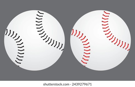 Baseball softball sport ball logo vector line  icon. soft ball tennis illustration character