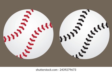 Baseball softball sport ball logo vector line  icon. soft ball tennis illustration character