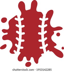 Baseball Splash  - Baseball design