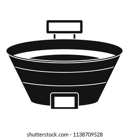 Baseball sport arena icon. Simple illustration of baseball sport arena vector icon for web design isolated on white background