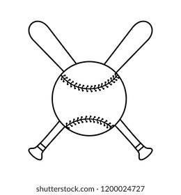 baseball sport ball and bats