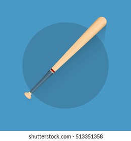 baseball sport bat icon vector illustration graphic design