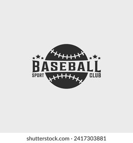 baseball sport club vintage logo vector illustration template icon graphic design