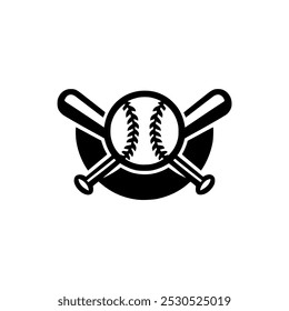 baseball sport competition championship logo vector illustration template design