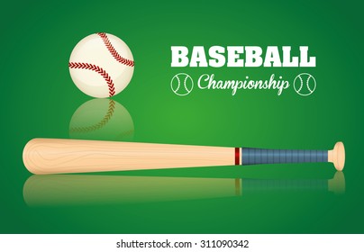 Baseball sport design, vector illustration eps 10.